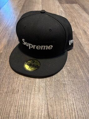 Ss21 New Era x Supreme Champions Box Logo Fitted Hat DSWT NEW